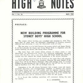 High Notes, Vol 1 No 26, May 1961