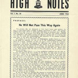 High Notes, Vol 1 No 30, June 1962