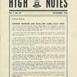 High Notes, Vol 1 No 32, November 1962