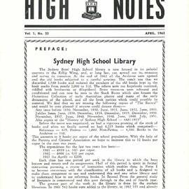 High Notes, Vol 1 No 33, April 1963