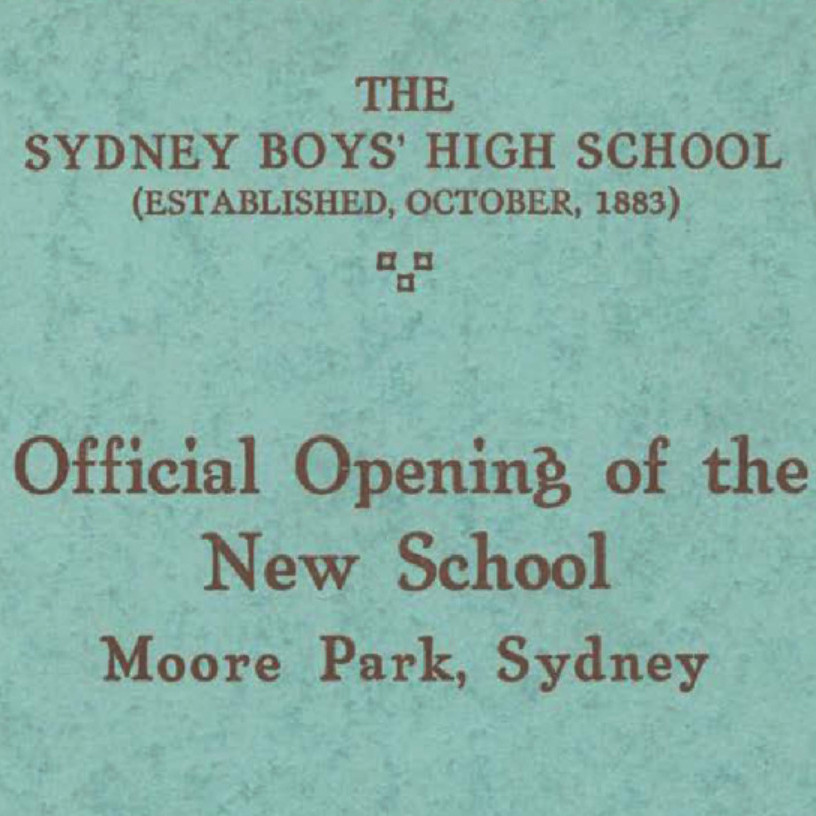 Official opening of the new school at Moore Park, 9 June 1928