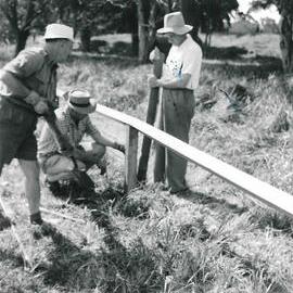 McKay Oval working bee, 29 September 1957