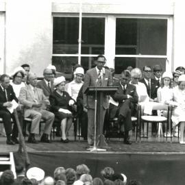 Photograph of the official opening of the McDonald Building, 17 March 1972