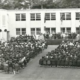 Photograph of the official opening of the McDonald Building, 17 March 1972