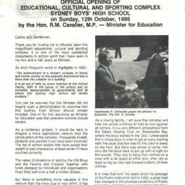 The High Bulletin, November 1986
