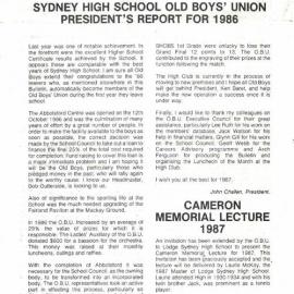 The High Bulletin, February 1987