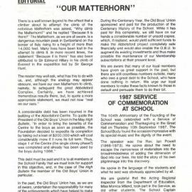 The High Bulletin, November 1987