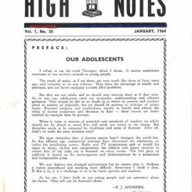 High Notes, Vol 1 No 35, January 1964