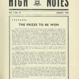 High Notes, Vol 1 No 37, August 1964