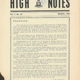 High Notes, Vol 1 No 39, March 1965