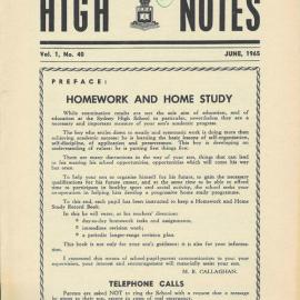 High Notes, Vol 1 No 40, June 1965