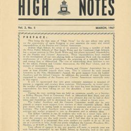High Notes, Vol 2 No 5, March 1967
