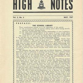 High Notes, Vol 2 No 6, May 1967