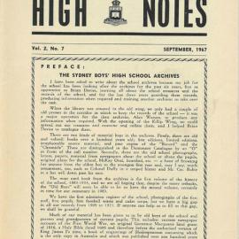 High Notes, Vol 2 No 7, September 1967