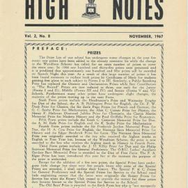 High Notes, Vol 2 No 8, November 1967