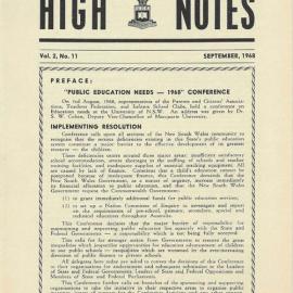 High Notes, Vol 2 No 11, September 1968