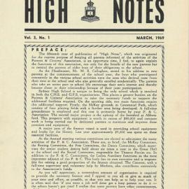 High Notes, Vol 3 No 1, March 1969