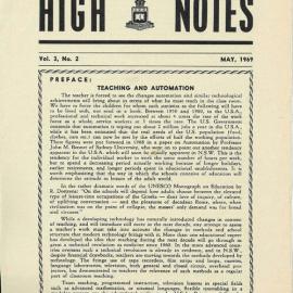 High Notes, Vol 3 No 2, May 1969