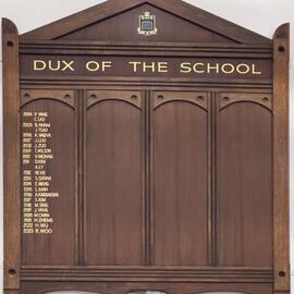 Honour Board: Dux of the School 2004-2023