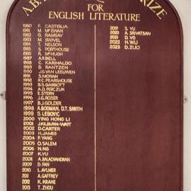 Honour Board: A B Piddington Prize for English Literature 1980-2023