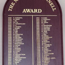 Honour Board: The Nathan McDonnell Award 2019-2023