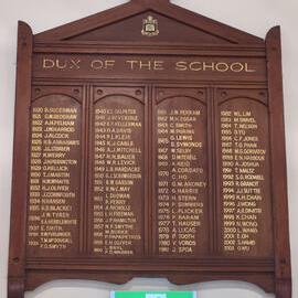 Honour Board: Dux of the School 1920-2003