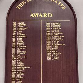Honour Board: The Joseph Coates Award