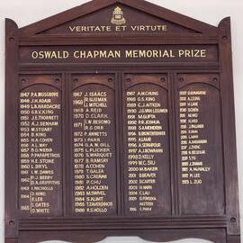 Honour Board: Oswald Chapman Memorial Prize