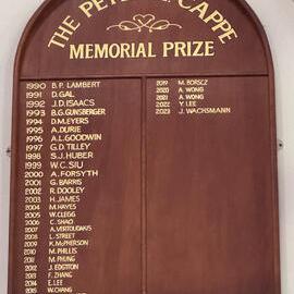 Honour Board: The Peter H Cappe Memorial Prize
