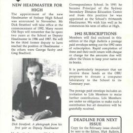 The High Bulletin, Vol 35 No 4, December 1991