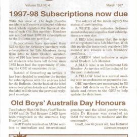 The High Bulletin, Vol 42 NO 4, March 1997
