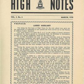 High Notes, Vol 3 No 6, March 1970