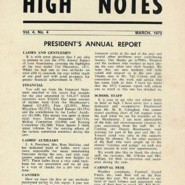 High Notes, Vol 4 No 4, March 1972