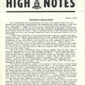 High Notes, March 1976