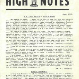 High Notes, June 1976