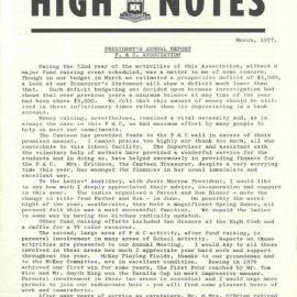 High Notes, March 1977