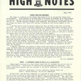 High Notes, July 1978