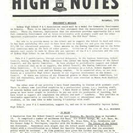 High Notes, November 1978