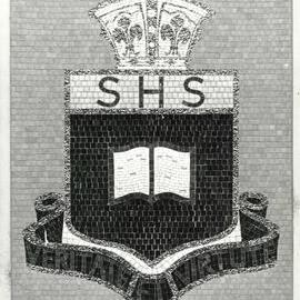 Mosaic school badge, Killip Wing