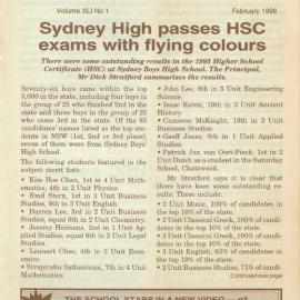 The High Bulletin, Vol 41 No 1, February 1996