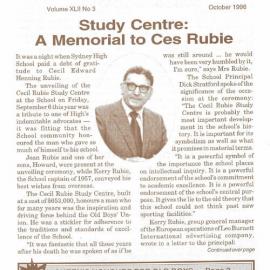 The High Bulletin, Vol 42 No 3, October 1996