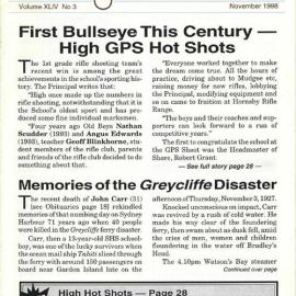 The High Bulletin, Vol 44 No 3, November 1998