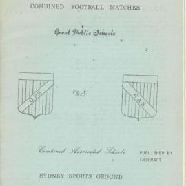 Football Magazine, 8 August 1970 (GPS v CAS)