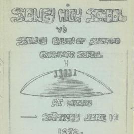 Football Magazine, 17 June 1972 (v Shore)