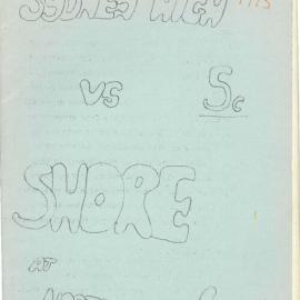 Football Magazine, 7 July 1973 (v Shore)