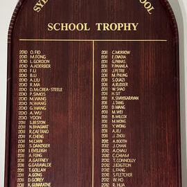 Honour Board: School Trophy, 2010-2012