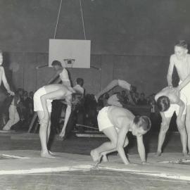 Opening of the gymnasium, 1956