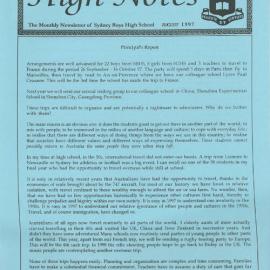 High Notes, August 1997