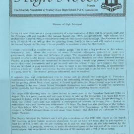 High Notes, March 1998