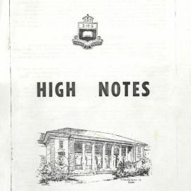 High Notes, Vol 1 No 1, March 1985